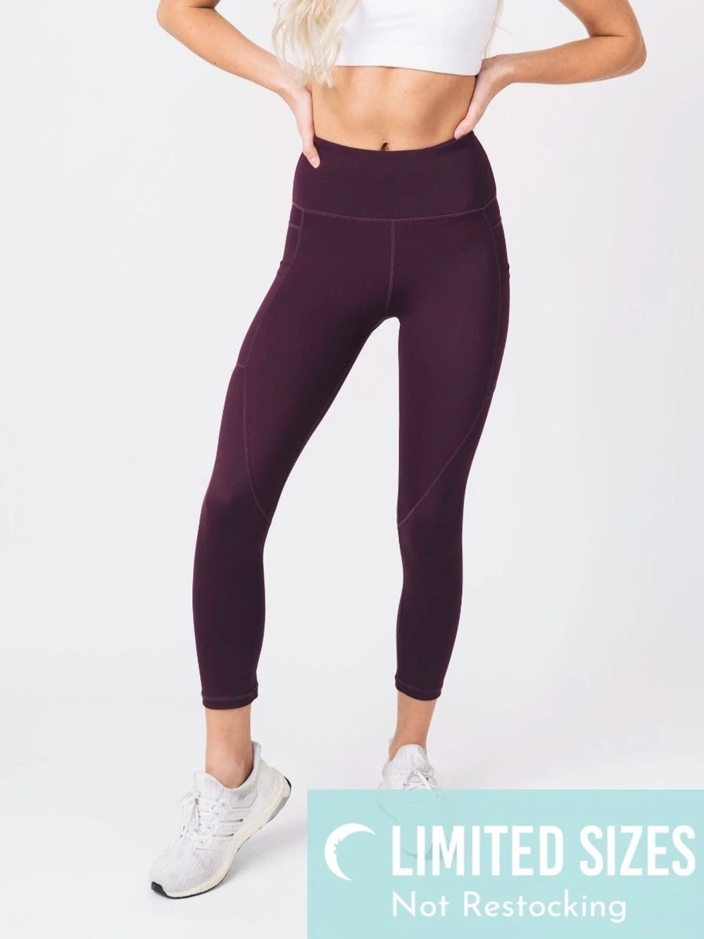 Zyia Plum Pocket Light n Tight Hi-Rise Capri 20" (6-8)